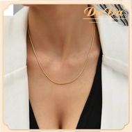 สร้อยคอผู้หญิงแท้ 18k gold 98.2% ทองคําบริสุทธิ์ 1.2 กระดูกงูรอบเครื่องประดับของขวัญวันเกิดแฟนสาว