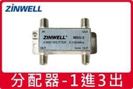 瘋狂買 ZINWELL 兆赫 5-1000MHz 同軸電纜分配器 第四台分配器 數位電視分配器 1分8 MSG-3 特價