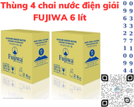 Thùng 4 chai nước ion kiềm FUJIWA 6 lít có vòi