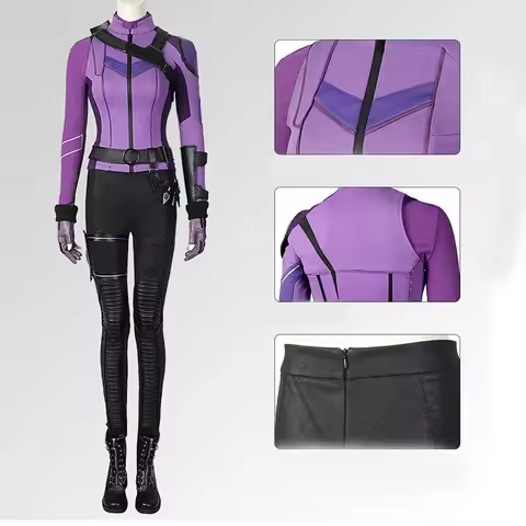 Superhero Female Hawkeye Kate Bishop Cosplay Costume Women Outfit for Halloween Party Show