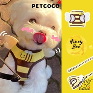 PetCoCo 🐾Cute Bumblebee Dog Leash Pet Leash Cat |小蜜蜂狗狗牵引绳可爱小狗背心式胸背带遛狗牵引绳家用小型犬