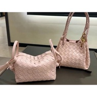 Baodie's Home [Daigou Grade] bv New Style Highest Version bv Woven Ladies Handbag Classic Loop Bowli