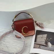 Chloe 經典 C Bag - mini棗紅珊瑚粉