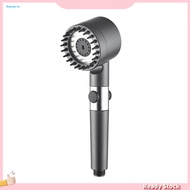 HOT High-pressure Shower Head for Low Water Pressure Pressurization Technology Shower Head 3-mode High Pressure Handheld Shower Head with Silicone Nozzles for A for Southeast