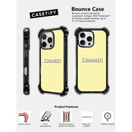 CASECASE X SUMMER Color #FAF3B0 Case Magnetic suction Hard Acrylic Back For Apple IPhone 14/15/16 Pr