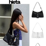 Hieta New Retro Wicker Decoration Large-Capacity Armpit Bag Daily Commuter Portable Shoulder Bag
