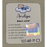 LIVE NOTE for weight 4kg (small)