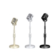 Classic Retro Dynamic Vocal Microphone Vintage Mic Universal Stand for Live Performance Karaoke Studio Record