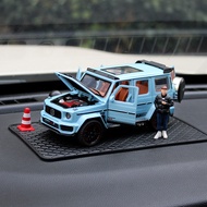 G800 Brabus Alloy Model Car Decorations สำหรับผู้ชาย ระดับไฮเอนด์ หรูหรา ตกแต่งภายในรถ ตกแต่งหน้าปัด