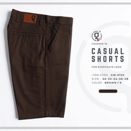 GOODWIN - 9723 CASUAL SHORTS กางเกงขาสั้น ผู้ชายสามส่วน ผ้าคอตต้อน