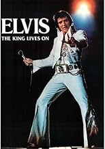Elvis Presley The King Lives On 1977 Boxcar Enterprises 28x20 Music Art Print Poster Wall Decor White Suit