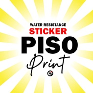 96pcs PISO PRINT STICKER LABEL WATERPROOF