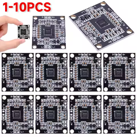 10-1pcs PAM8610 Digital Audio Amplifier Board 2x15W Voice Sound Amplifier Module Class D Two Channel