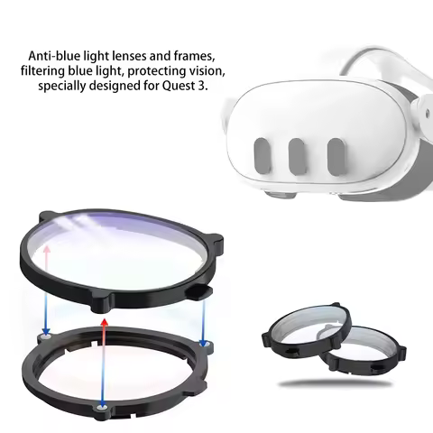 Magnetic lens For Quest 3 eyeglass frames anti-blue light optical lenses protection VR accessories f