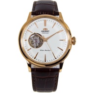 Orient RA-AG0003S RA-AG0003S00C Classic Open Heart Automatic Brown Leather Band Men's Watch