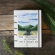 Mountains are calling. Notebook Handmadenotebook Diary 筆記本 journal