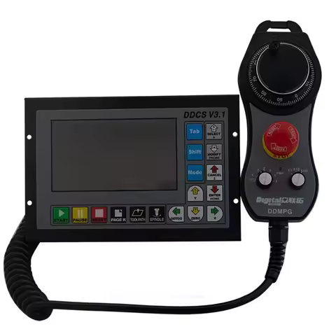 Digital Dream DDCS V3.1 CNC Controller 3/4 Axis Offline Manual Pulse Generator for Drilling Milling 