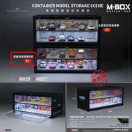 [訂購] 1∶64 場景 塗鴉牆B款主題貨櫃箱 展示盒 🈶燈 拼裝場景模型