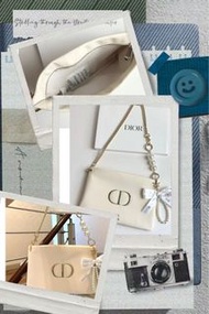 Dior 金標小羊皮手感化妝包改造包 材質：pu 尺寸約：23*1*15