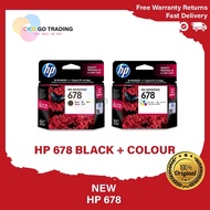 Original HP678  Hp678 Black/Tri Colour