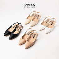 YB8 Happy2u Pointed Toe Slingback Flat Shoes