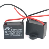 CarCar CBB61 FAN CAPACITOR WIRED Motor Capacitor CBB61 1uf 1.2uf 1.5uf 1.8UF 2uf 2.5uf 3uf 3.5uf 4uf