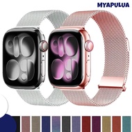 Magnetic Stainless Steel Metal Strap Band for IWatch Ultra 3 2 Series 11 10 9 8 7 6 5 4 SE 3 2 49 46