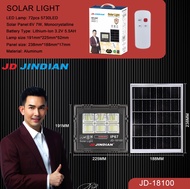 JD Solar light สินค้าแท้100% 100w -500W ขายปลีก-ส่ง  โคมไฟสปอร์ตไลท์ โซล่าเซลล์ ไฟสระน้ำ ไฟกลางแจ้ง 