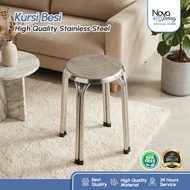 Stainless Steel Meatball Chair, Stackable Meatball Bench, Bar Bench, Cafe Bench - BD05