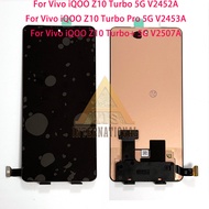Vivo IQOO จอ LCD V2452A 5G ของแท้หน้าจอแสดงผล LCD สำหรับ Vivo IQOO Z10เทอร์โบโปรหน้าจอ LCD V2453A 5G