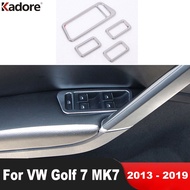 Car Window Lift Switch Button Cover Trim For Volkswage VW golf 7 golf7 MK7 2013-2019 Interior Access