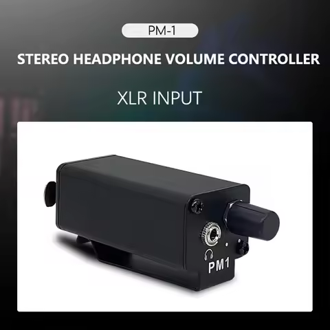 Mini HIFI Headphone Amplifier XLR To 3.5MM Audio Interface Amplifier Converter Clip Mount Portable H