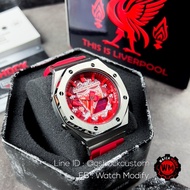 นาฬิกาG-SHOCK Ga-2100 Customized Liverpool FC AP Style Metal Face Red Rubber