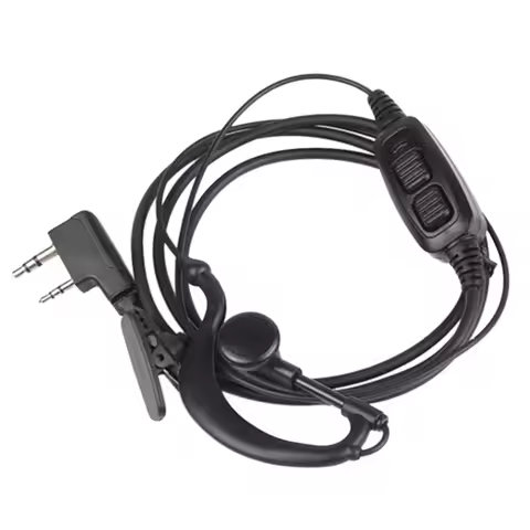 2024 For BAOFENG uv-82 accessories original dual PTT headset earpiece with mic microphone for UV 82 