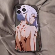 Ins apathy Injured girl Phone Case iPhone 16 Pro Max 15 14 13 12 11 XR XS Max 7 8 Plus Y2K Cartoon A