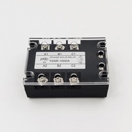 TSSR-25DA/40DA/75DA/100DA โซลิดสเตตรีเลย์ 3เฟส 3PHASE SOLID STATE RELAY DC-AC กระแส:25A 40A 75A 10