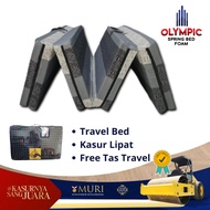 OLYMPIC MJM 4-Fold Foam Mattress Free Travel Bed Bag