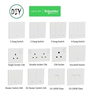 [White] Schneider AvatarOn C Switches and Sockets