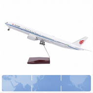 JIZHICHEN | โมเดลเครื่องบิน Boeing 747 โปร่งใส มีไฟและล้อ