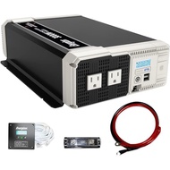 Energizer 3000W Pure Sine Wave Inverter 12V DC to 120V AC Converter for RV, Truck, Off-Grid Solar Po