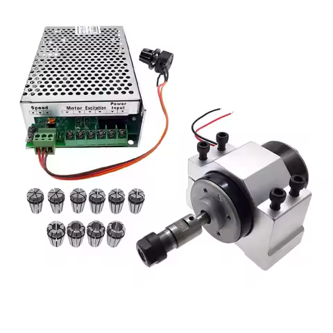 200W 48V Dc Spindle Set 0~60VDC Adjustable speed Governor Power Supply both 110VAC & 220VAC for Engr