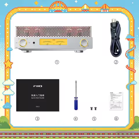 FiiO EA13 Desktop Vacuum Tube Audio Power Amplifier, Hi-Fi Audiophile Electronic Tube Amplifier