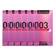 [Bundle of 6] Okamoto 003 0.03 Hyaluronic Acid Condoms Pack of 10s