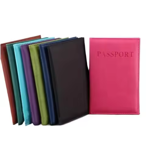 PU Leather Passport Cover Case Travel Wallet Passport Holder with ID Credit Card Slot Passport Prote