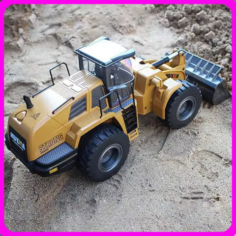 Huina 1583 Excavator Bulldozer Loading Truck 1:14 Full Scale Ten Way Loading And Unloading Machine M