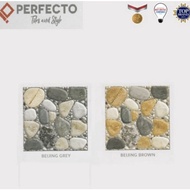 Perfecto Keramik Lantai Teras / Kamar Mandi Motif Batu Beijing 40x40 -