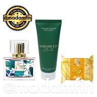 [เลือกกลิ่นได้] Madam Fin น้ำหอม มาดามฟิน : รุ่น Madame Fin Classic 1 ขวด  + โลชั่นคลาสสิค 1 หลอด + สบู่ 1 ก้อน