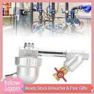 1qipin.my Auto Drain Valve DN15 G1/4 Stainless Steel Filter Screen One Button Cleanliness Drainage f