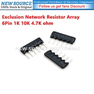 [5pcs]  A06 6Pin Exclusion Network Resistor Array 1K 10K 4.7K ohm Resistor New Source