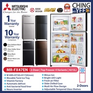Mitsubishi MR-FX47EN 2-Door Top Freezer 421L with Multi air flow with 5 star Energy Saving Inverter System Refrigerator